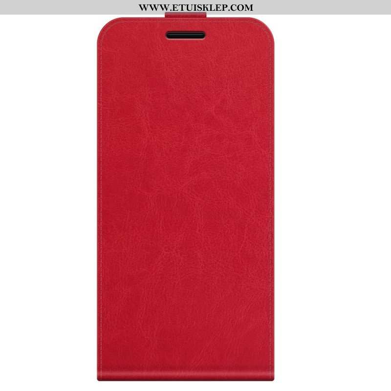 Skórzany Futerał do Samsung Galaxy M32 Etui Folio Pionowa Klapa Z Efektem Skóry